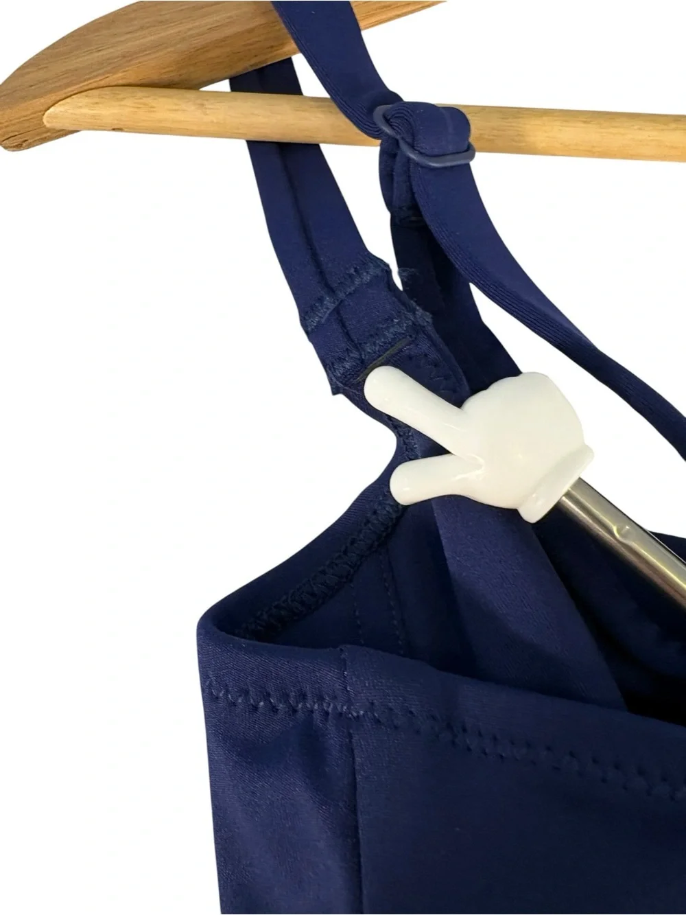 SKIMS Swim Navy Blue Bikini Set XXS Ruched High Waist Two Piece NWT